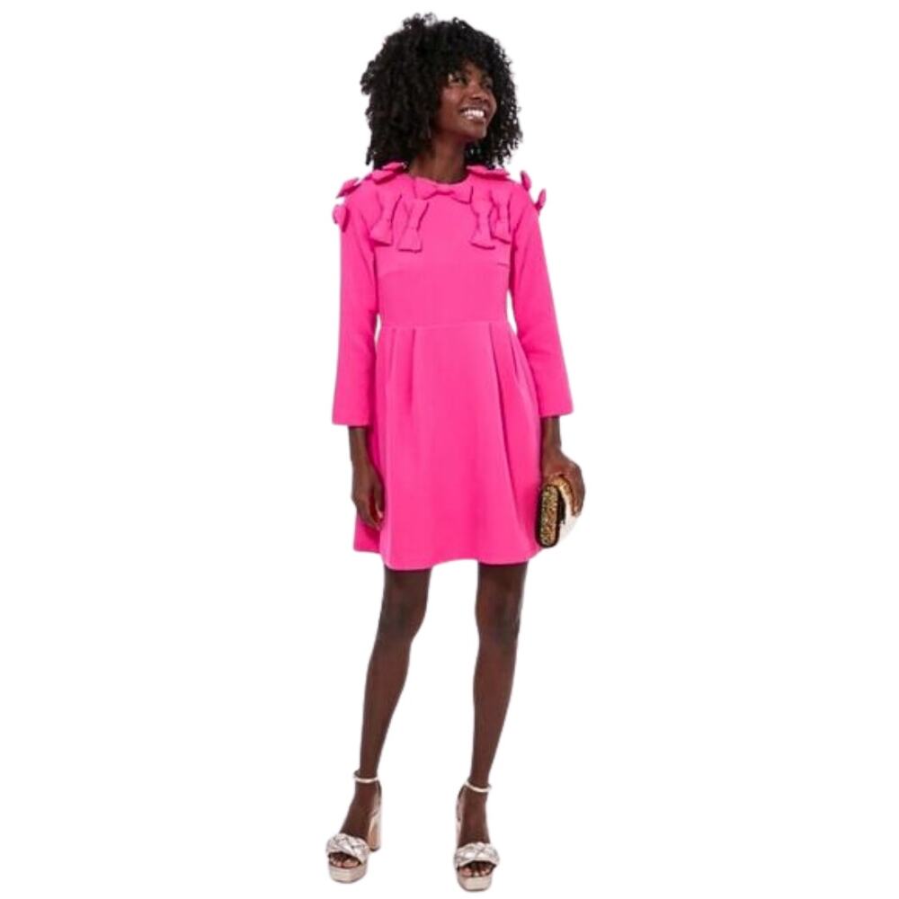 Tuckernuck Dress Womens Medium Pink Cameran Eubanks Wimberly Bow Mini Babydoll